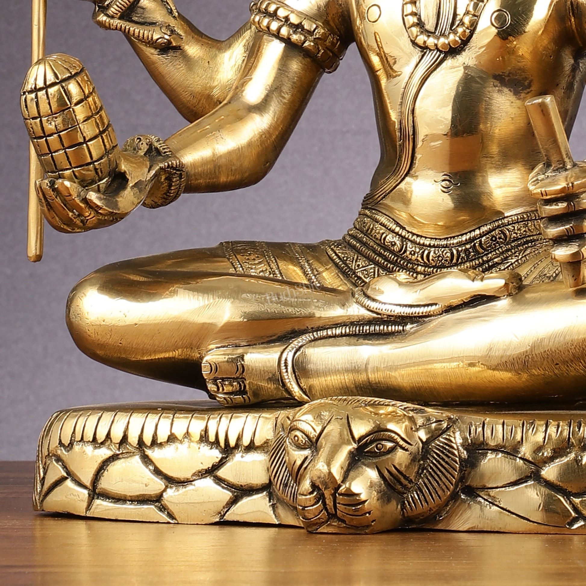 Mahamrityunjaya with six arms Pure Brass Superfine Shiva Statue 14 inch