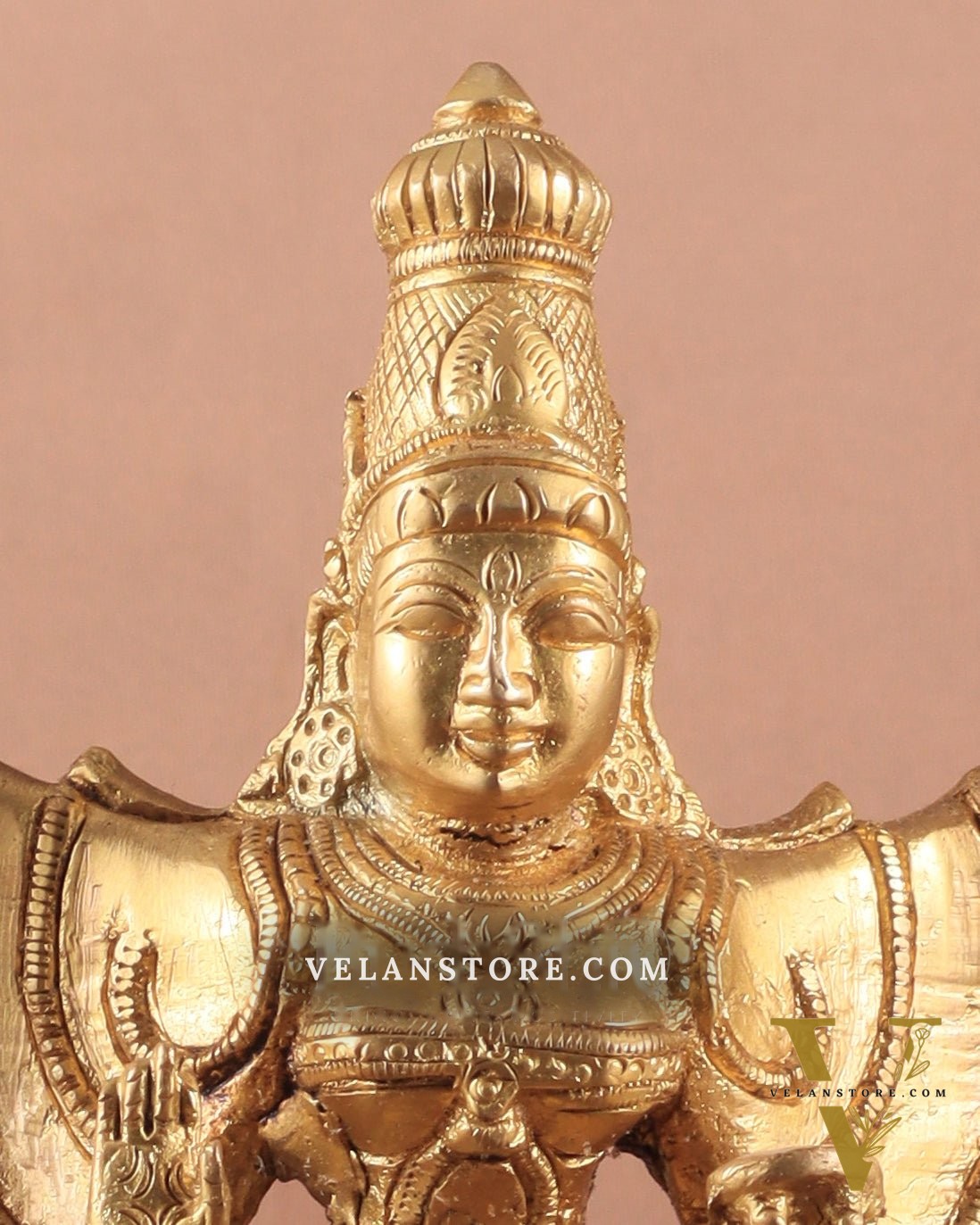 Mahisasur Mardini Durga Brass Idol 10" enhanced carvings