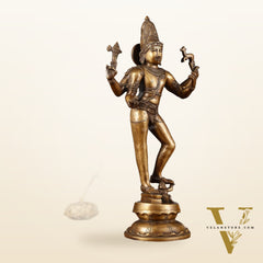 Majestic Brass Pashupatinath  Shiva in Tripurasamhara Form Statue 19"