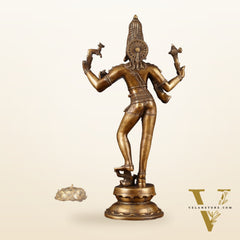 Majestic Brass Pashupatinath  Shiva in Tripurasamhara Form Statue 19"