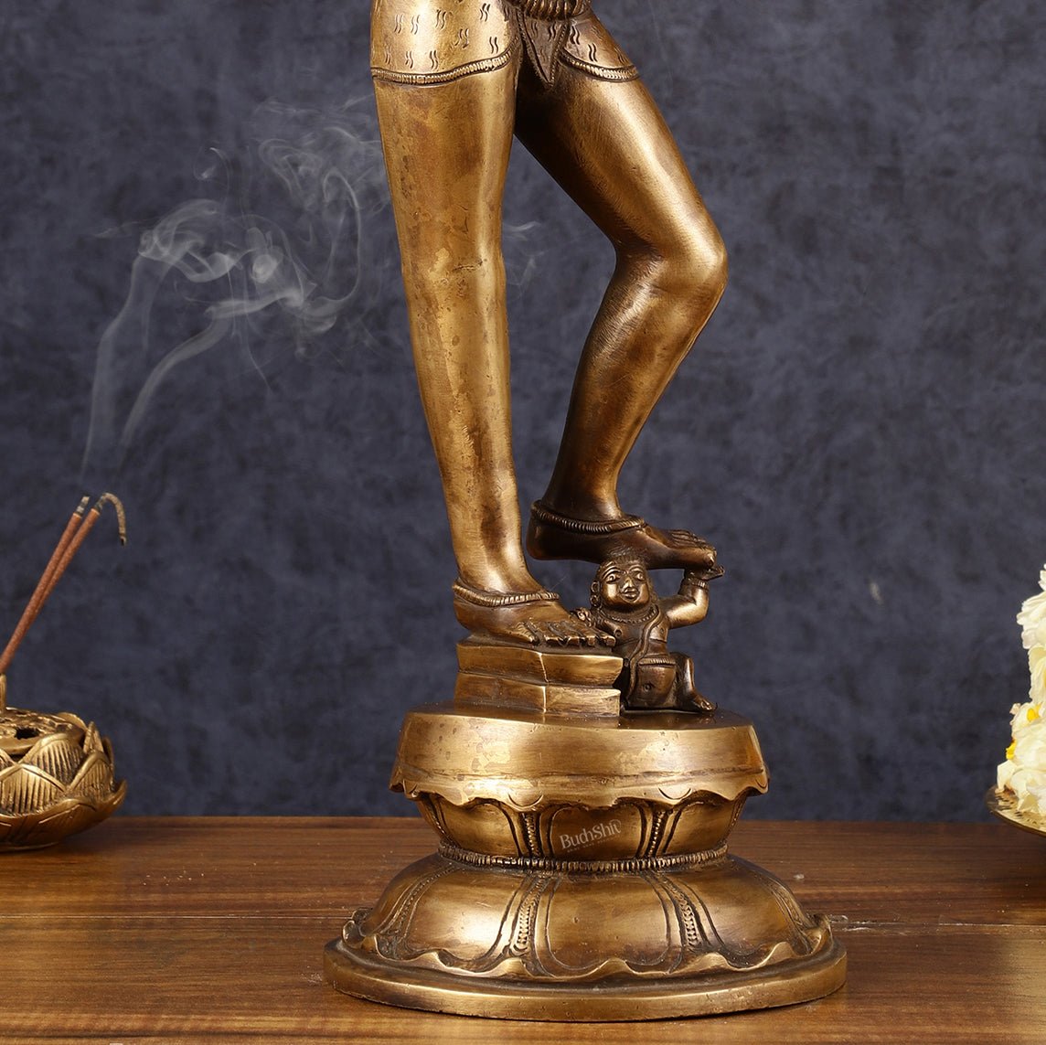 Majestic Brass Pashupatinath  Shiva in Tripurasamhara Form Statue 19"