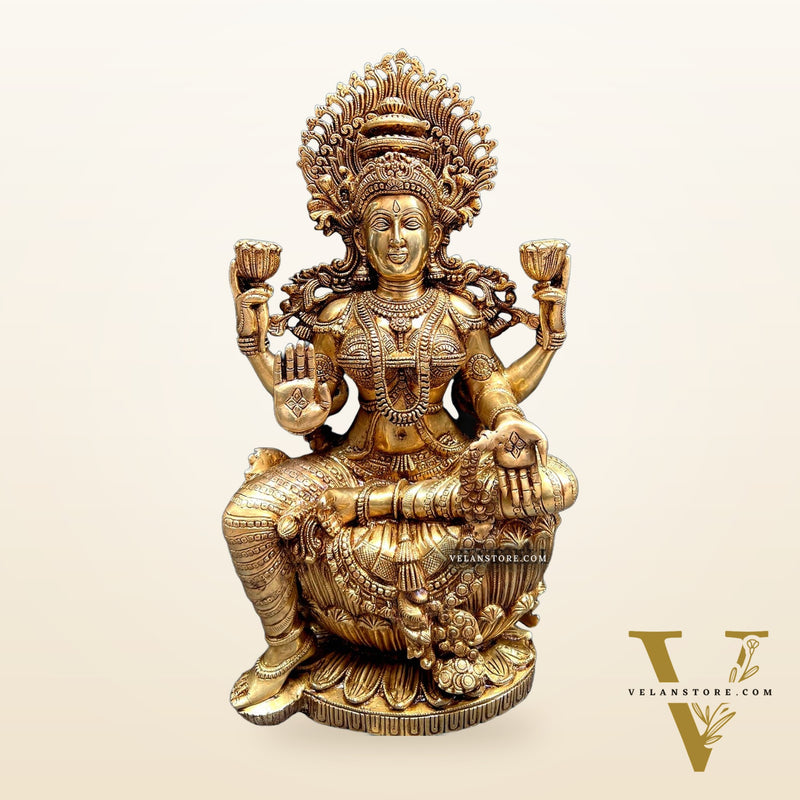 Majestic Ganesha Lakshmi Saraswati Large Sized 26"
