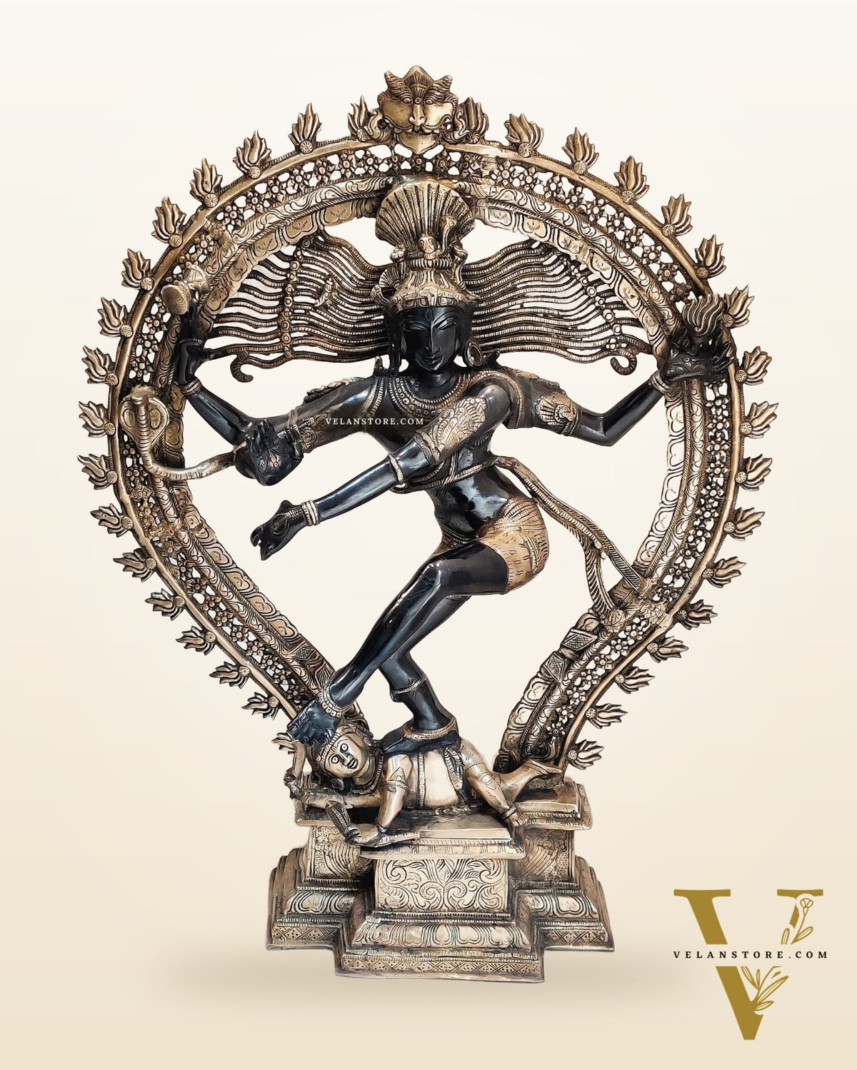 Majestic Handcrafted Nataraja Statue - 35 inch/ 3 feet
