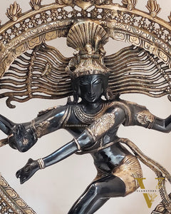 Majestic Handcrafted Nataraja Statue - 35 inch/ 3 feet