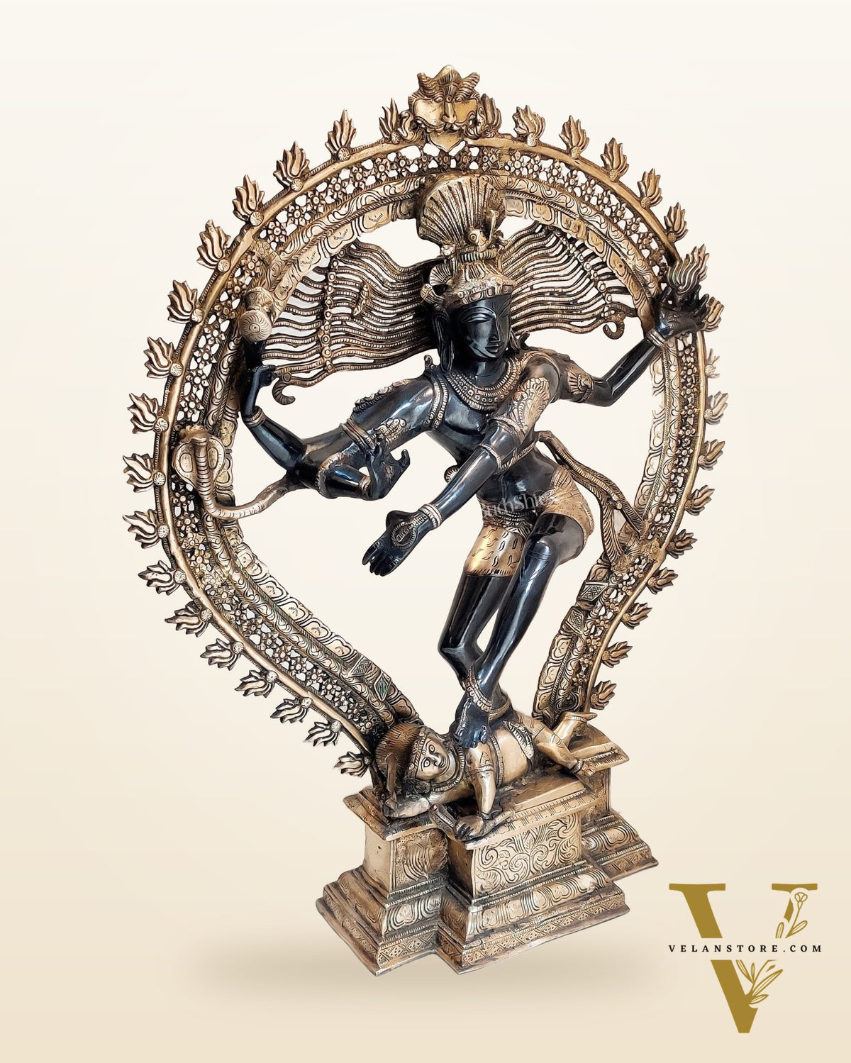 Majestic Handcrafted Nataraja Statue - 35 inch/ 3 feet