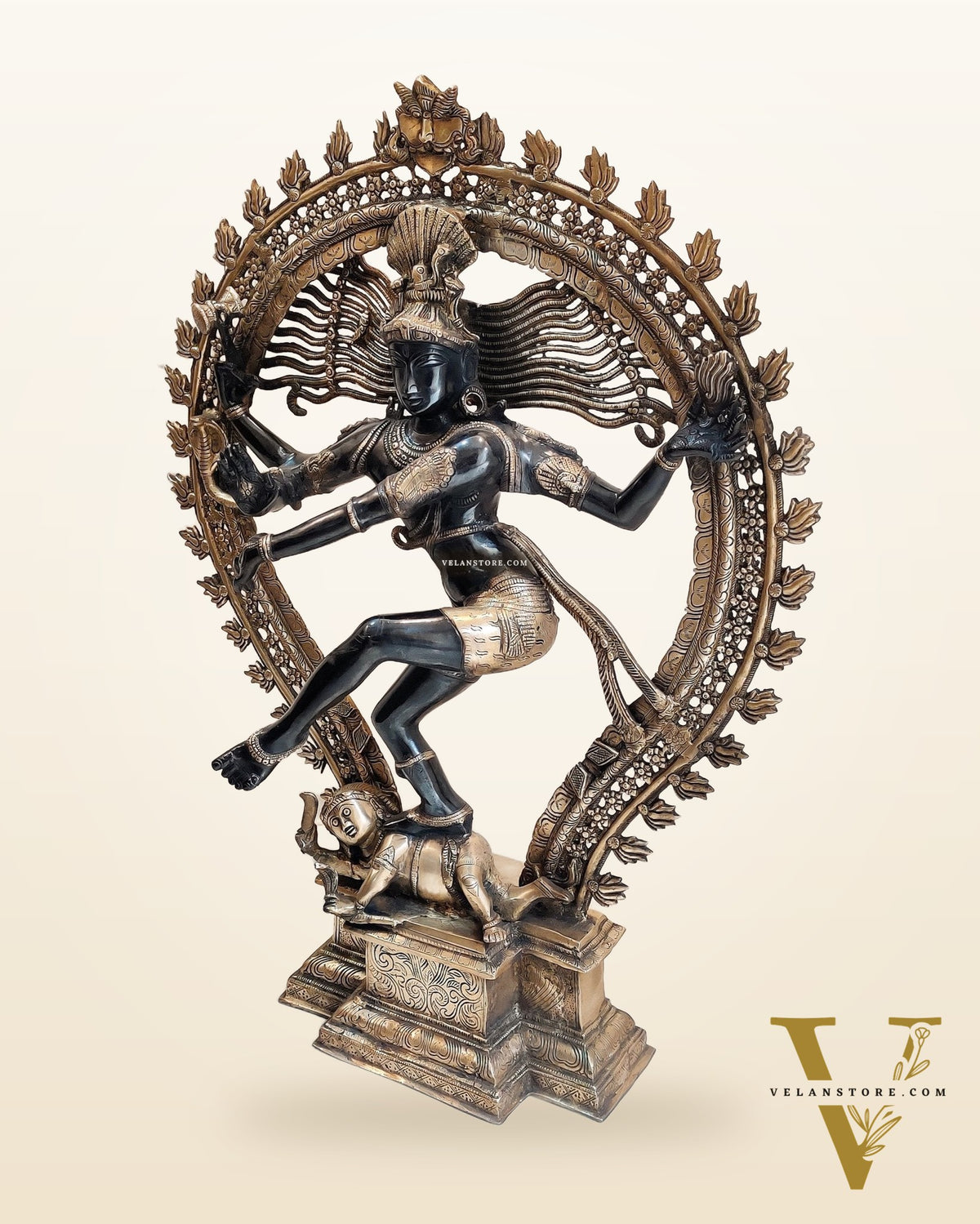 Majestic Handcrafted Nataraja Statue - 35 inch/ 3 feet