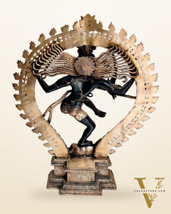 Majestic Handcrafted Nataraja Statue - 35 inch/ 3 feet
