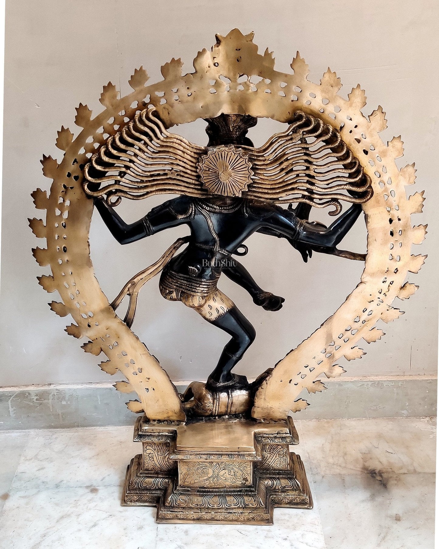Majestic Handcrafted Nataraja Statue - 35 inch/ 3 feet