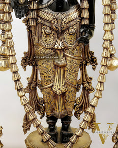 Majestic Lord Vishnu Dashavatar Bronze Statue | 30 Inch (76.2 cm)