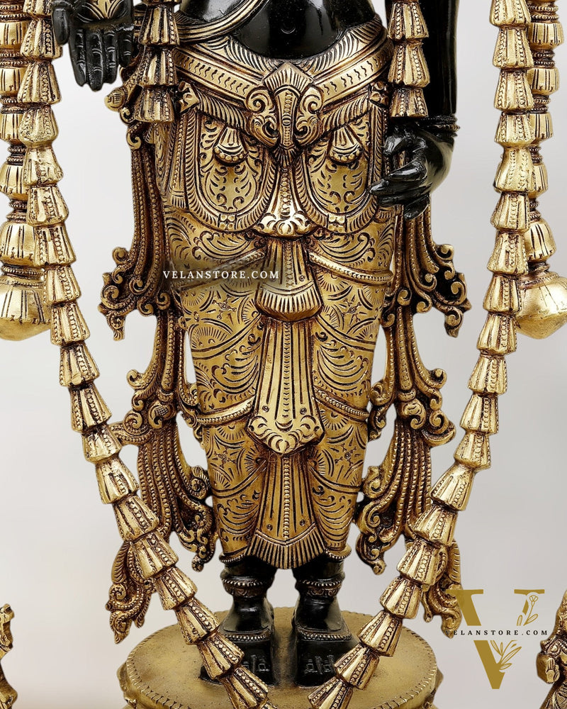 Majestic Lord Vishnu Dashavatar Bronze Statue | 30 Inch (76.2 cm)