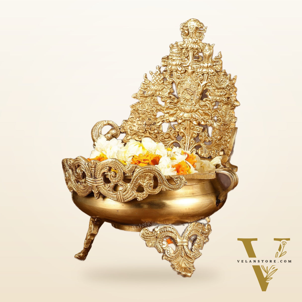 Majestic Pure Brass Urli Bowl | Height: 11.5 inch