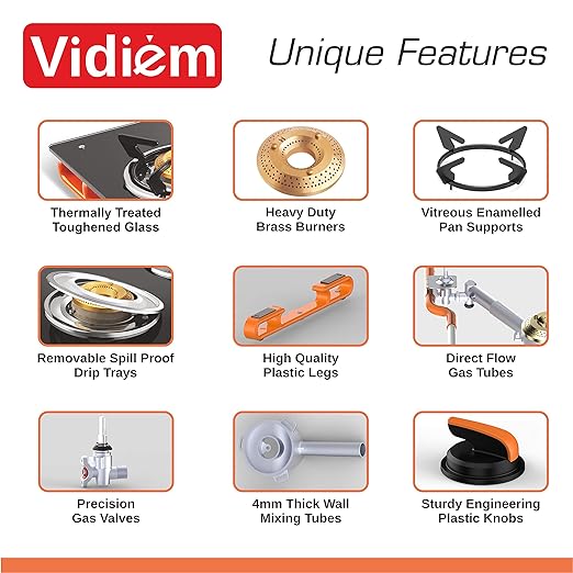 AIR PLUS 3Burner Gas Stove vidiem