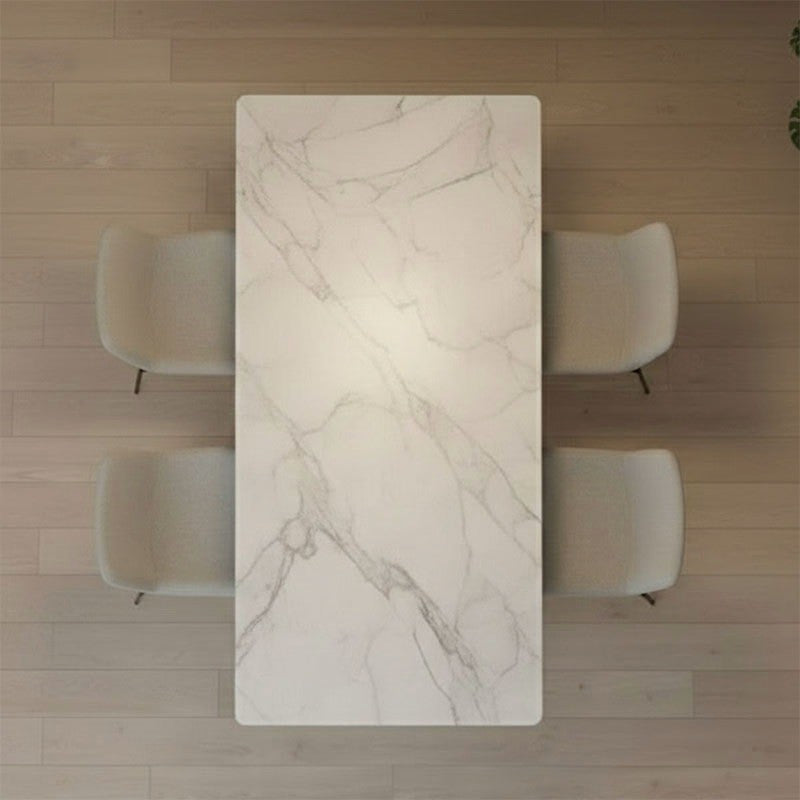 Marble Top Rectangular 4 Seater Dining Table