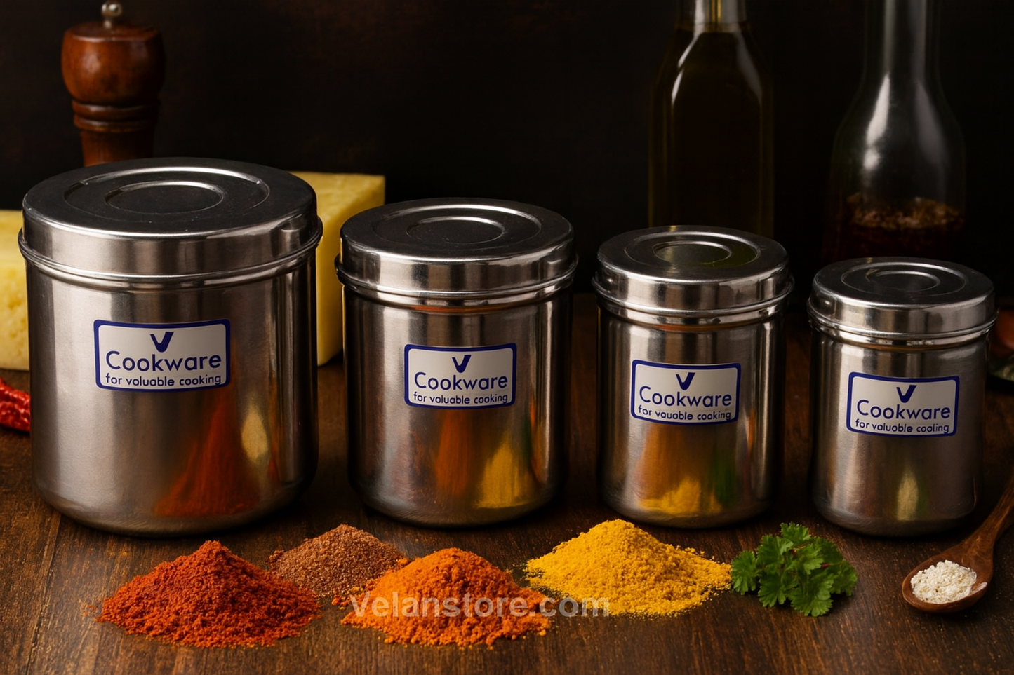 Vcookware – Premium Stainless Steel Storage Containers for Modern Kitchens