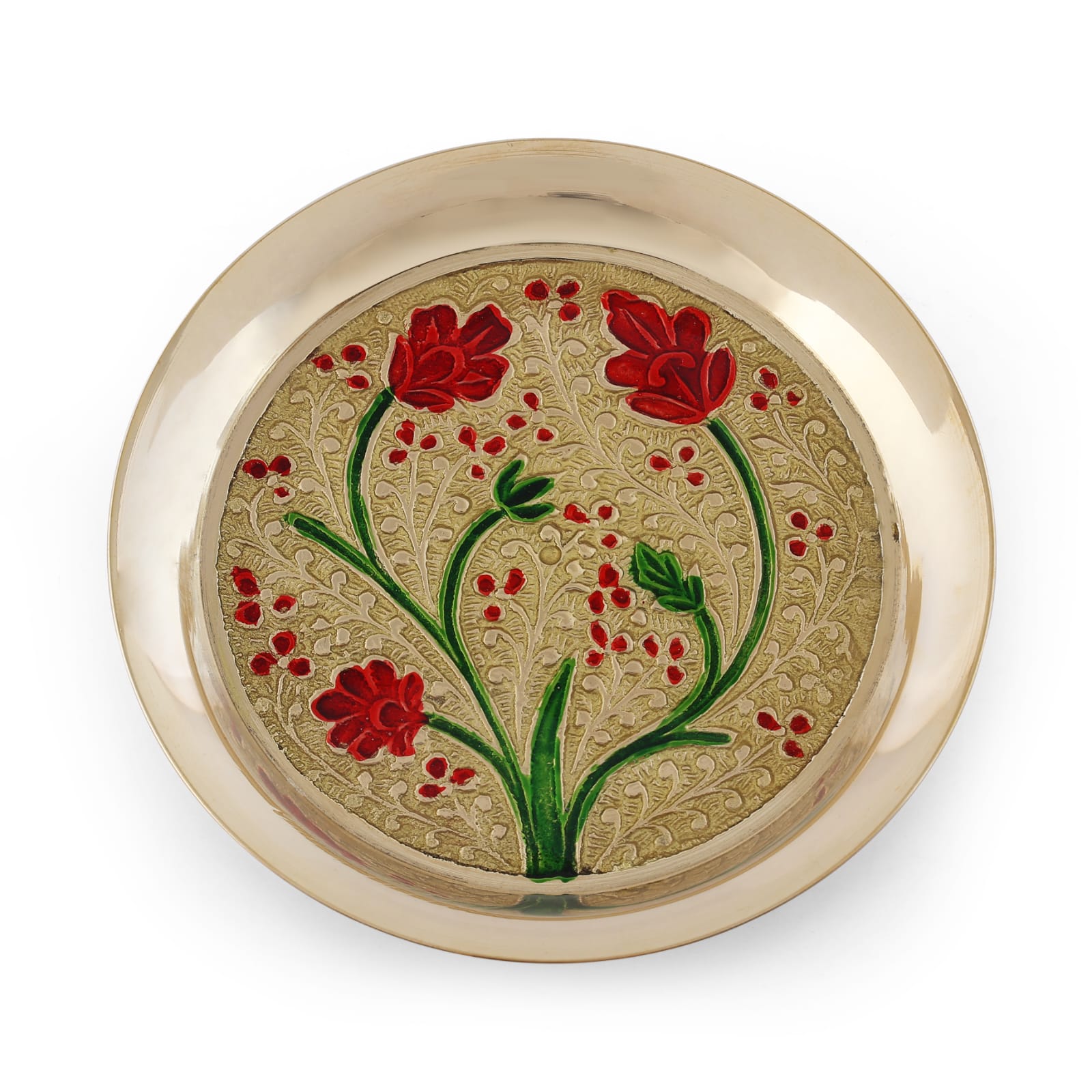 Meenakari bhog plate
