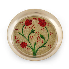 Meenakari bhog plate
