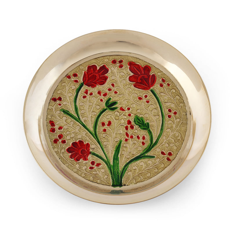 Meenakari bhog plate