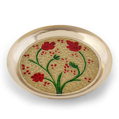Meenakari bhog plate