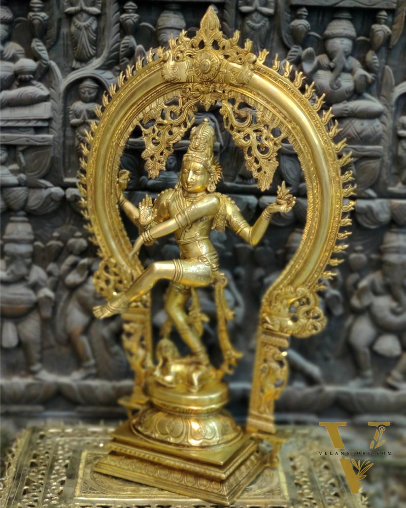 Mesmerizing Nataraja Brass Statue - 26 Inch Height |