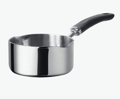Meyer Trivantage Nickel Free Stainless Steel Triply Cookware Milkpan | Milk Pot | Tea Pan | Steel pan Induction Bottom | Small Milk Boiling Vessel 14cm, Silver