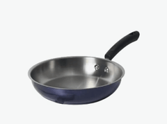 Meyer Centennial Nickel Free Stainless Steel Fry pan | Steel Frypan for Cooking | Stainless Steel Frying Pan | Small Frying Pan Induction Base, 24cm, Blue Diamond-1