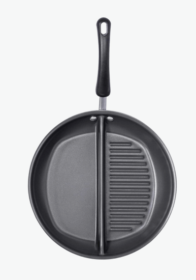 Meyer Non-Stick 30cm Divided Grillpan/Twin Pan/Breakfast Pan/Multi-Snack Pan-1