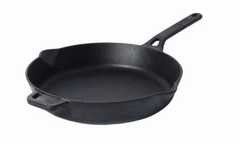 Meyer Pre-Seasoned Cast Iron Frypan | Cast Iron Skillet | Iron Pan | Induction Frying Pan | Iron Fry Pan | Fish Fry Pan| Cast Iron Utensils for Cooking | Iron Cookware for Kitchen, 26cm, Black-1