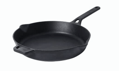 Meyer Pre-Seasoned Cast Iron Frypan | Cast Iron Skillet | Iron Pan | Induction Frying Pan | Iron Fry Pan | Fish Fry Pan| Cast Iron Utensils for Cooking | Iron Cookware for Kitchen, 26cm, Black