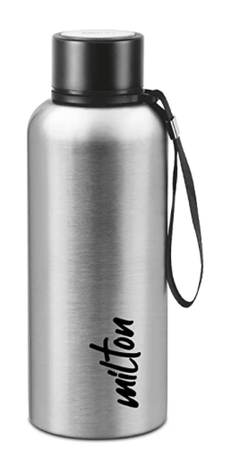Milton Aura 750 Thermosteel Bottle, 750 ml, Silver | 24 Hours Hot and Cold | Easy to Carry | Rust Proof | Leak Proof | Tea | Coffee | Office| Gym | Home | Kitchen | Hiking | Trekking | Travel Bottle-1