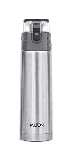 Milton Atlantis 400 Thermosteel Hot and Cold Water Bottle, 350 ml, Silver-1