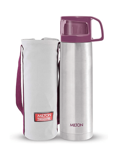 Milton Glassy 750 Thermosteel 24 Hours Hot and Cold Water Bottle...-1