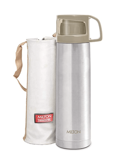 Milton Glassy 500 Thermosteel 24 Hours Hot and Cold Water Bottle...-1