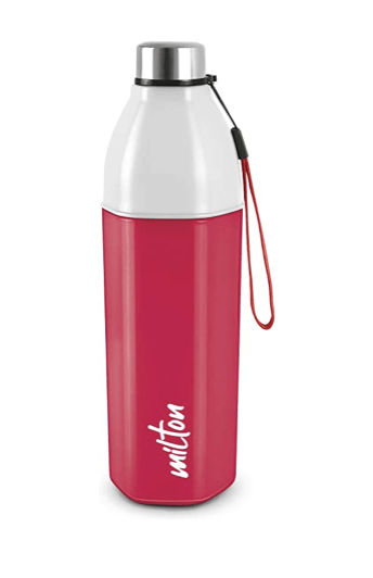 Milton Kool Hexone 900 Insulated Water Bottle, 720 ml, Red | Leak Proof | Easy Grip | BPA Free | Easy to Carry | Odourless