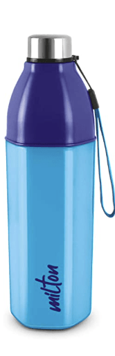 Milton Kool Hexone 600 Insulated Water Bottle, 465 ml, Blue | Leak Proof | Easy Grip | BPA Free | Easy to Carry | Odourless