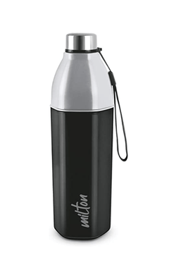 Milton Kool Hexone 600 Insulated Water Bottle, 465 ml, Black | Leak Proof | Easy Grip | BPA Free | Easy to Carry | Odourless-1