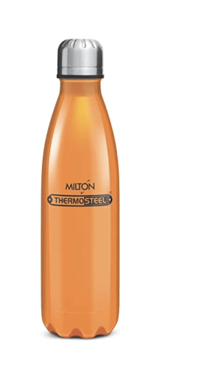 Milton Thermosteel Duo DLX Insulated Steel Bottle (750ml, Orange)