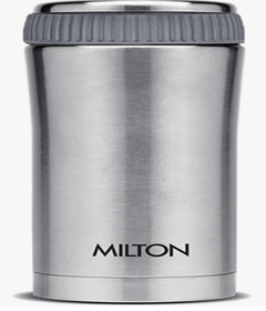 Milton Optima 350 Thermosteel Hot and Cold Flask, 350 ml, Silver | Vacuum Insulated | Rust Proof | Leak Proof | Tea | Coffee | Juice-1