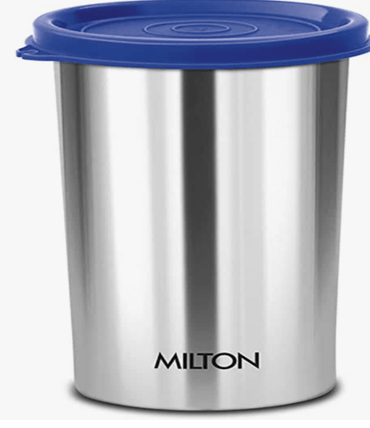 MILTON Stainless Steel Tumbler with Lid, 415 ml, 1 Piece, Assorted (Lid Color May Vary) | Office | Gym | Yoga | Home | Kitchen | Hiking | Treking | Travel Tumbler