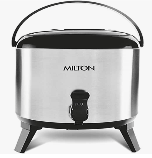 Milton Stellar 6 Thermosteel Water Jug, 5.7 Litres, Steelplain-1