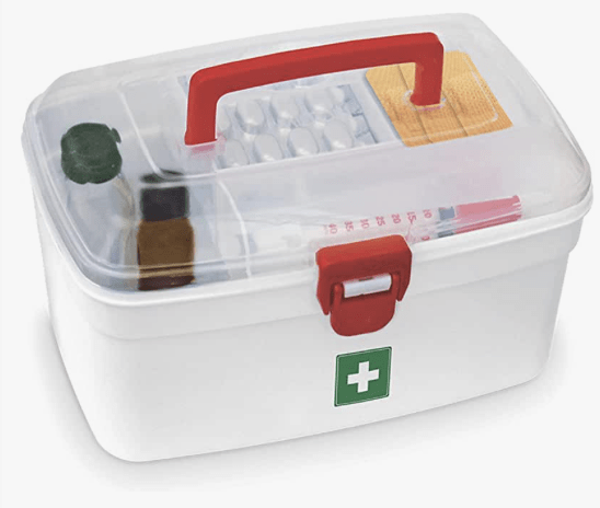 Milton Medical Box, 1 Piece | Emergency Medical Box |Portal Box | Medicine Storage Box | BPA Free | Emergency Cabinet Organizer | Detachable Tray Medical Box | Medicine Organizer | Indoor Outdoor Medical Utility