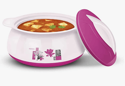 மில்டன் டெலிஷ் 2500 இன்சுலேட்டட் இன்னர் ஸ்டெயின்லெஸ் ஸ்டீல் கேசரோல், 2200 மிலி, மில்கி ஒயிட் 