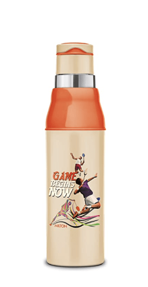 Milton Kool Steelight 900 Insulated School Kids Bottle with Inner Steel, 660 ml, Ivory