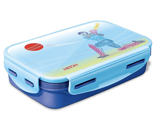 Milton Steely Deluxe Inner Steel Kids Tiffin Box, 525 ml, Blue