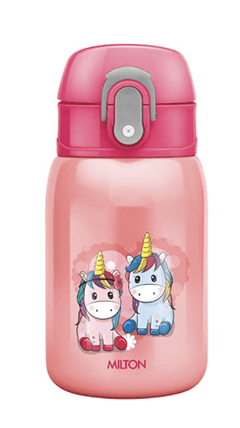 Milton Jolly 275 Thermosteel Kids Water Bottle, 230 ml, Pink-1