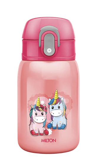 Milton Jolly 275 Thermosteel Kids Water Bottle, 230 ml, Pink-1