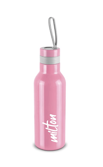 Milton New Smarty 600 Thermosteel Water Bottle, 490 ml, Pink
