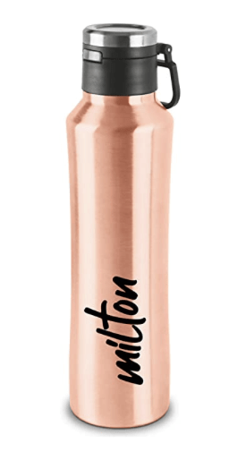 Milton Gulp 900 Thermosteel 24 Hours Hot or Cold Water Bottle, 770 ml, 1 Piece, Rose Gold