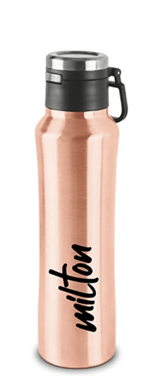 Milton Gulp 600 Thermosteel 24 Hours Hot or Cold Water Bottle, 575 ml, 1 Piece, Rose Gold