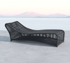Arcuri Outdoor Swimming Poolside Lounger Braided & Rope