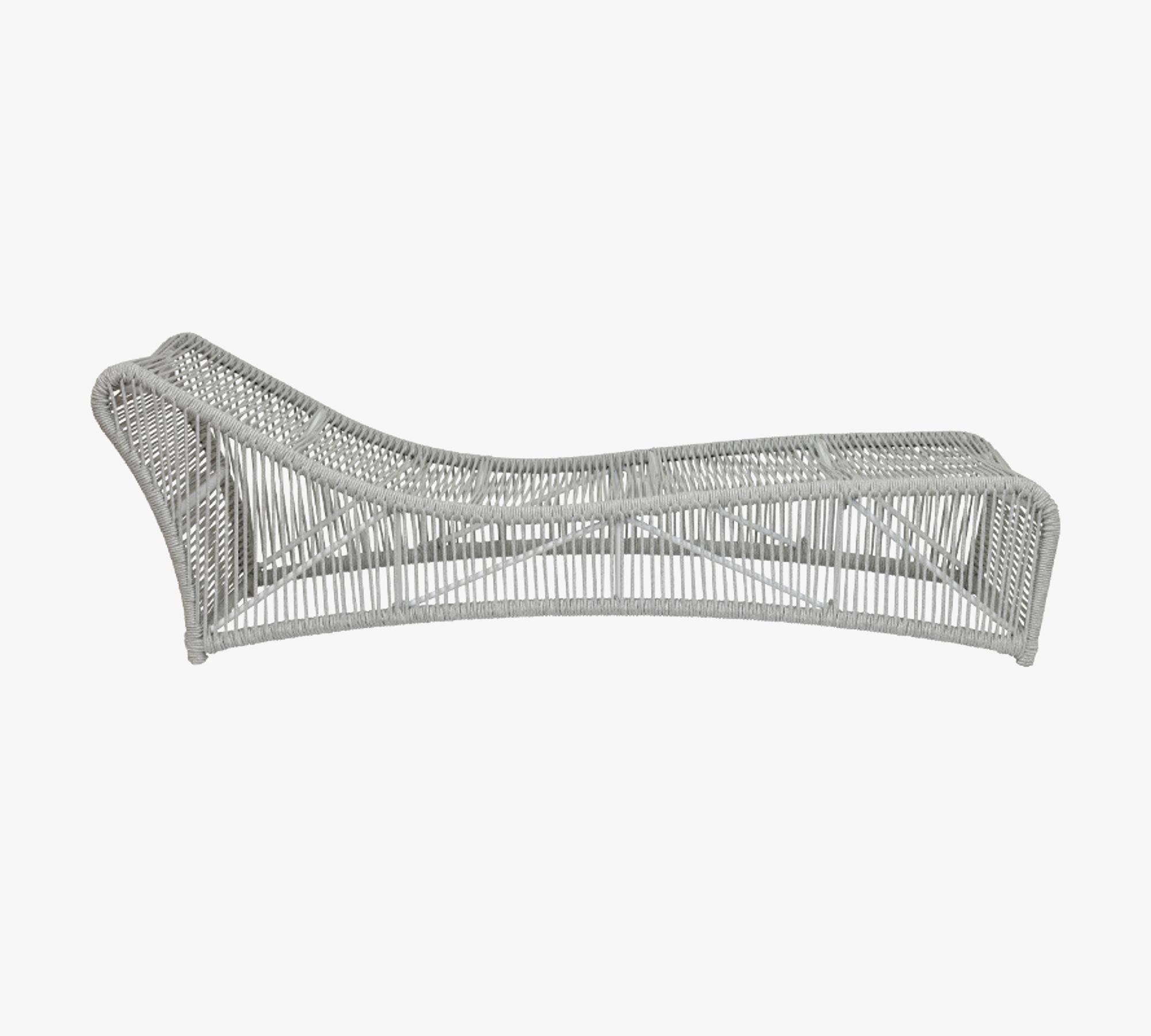 Arcuri Outdoor Swimming Poolside Lounger Braided & Rope